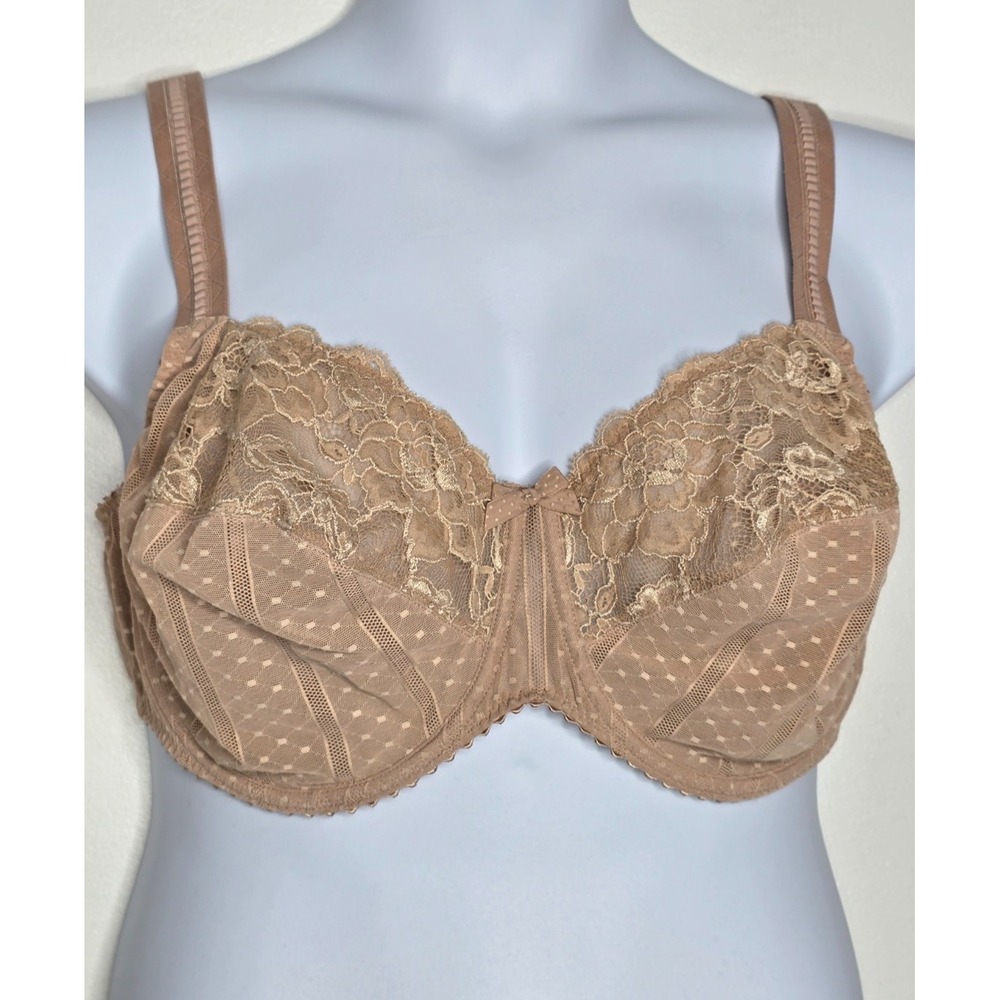 Prima Donna Womens 42F Beige Lace Underwire Bra 16-2580